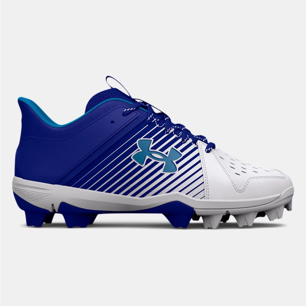 Under Armour Royal Blue and White Athletic Cleats